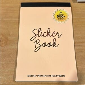 GAVE AWAY AS A FREEBIE Peach Sticker Book for Planners/Calenders